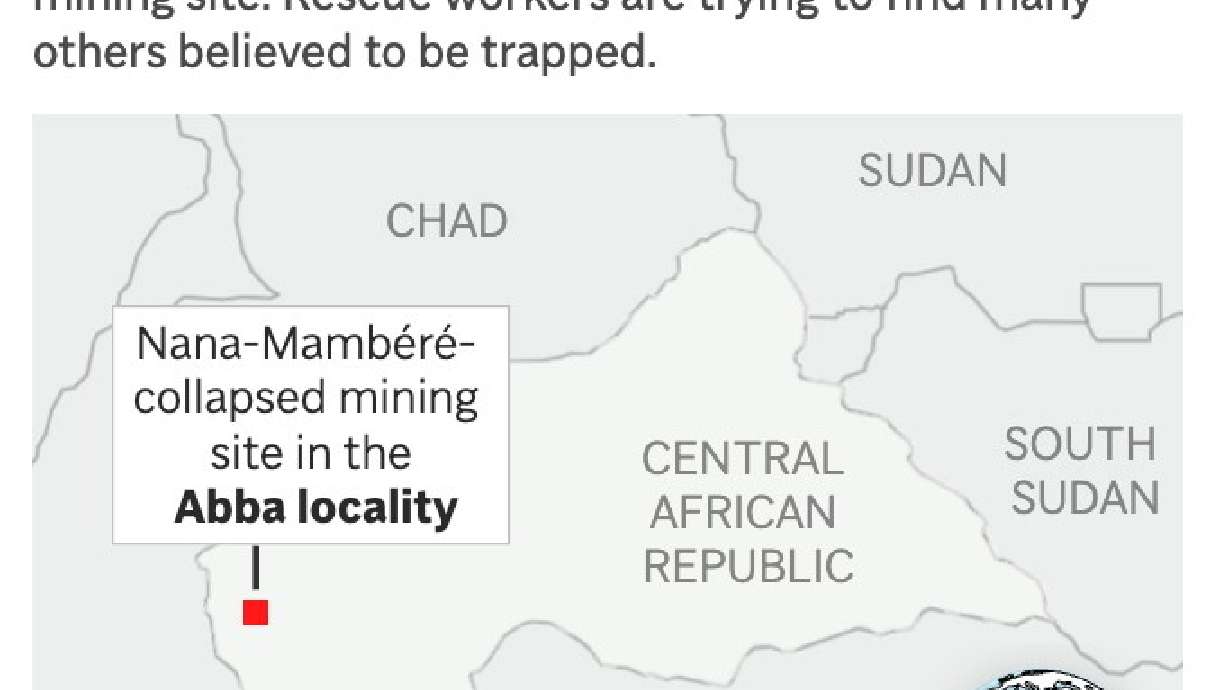 Death toll in mine collapse in Central African Republic rises to more than 100